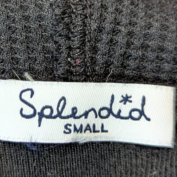 Splendid Size Small Open Black Hooded Cardigan - Picture 5 of 14